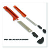 Snap-Off Utility Knife Set, 9 Mm Knife, 18 Mm Knife, Orange/Black