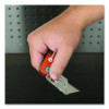 Quick Change Lock Back Utility Knife, 3.5" Aluminum Handle, Orange