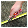 Quick Change Lock Back Utility Knife, 3.5" Aluminum Handle, Orange