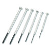 6-Piece Precision Screwdriver Set, Metric Slotted And Phillips, Polished Steel Handle