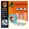 Double-Sided Tape, 3" Core, 1.4" x 8 Yds, Gray