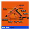 Dual Temp Mini Hot Glue Gun, Orange/Black
