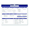 Weekly Family Planner, 17 x 13, White/Blue Sheets, 52 Weeks: Undated