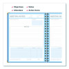 Meeting Notes Book, Space For Up To 159 Meetings, Meeting-Minutes/Notes Format, Blue/Gold Cover, (80) 11 x 8.5 Sheets