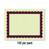 Metallic Border Certificates, 11 X 8.5, Ivory/Red With Red Border, 100/Pack