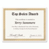 Foil Border Certificates, 8.5 X 11, Ivory/Gold With Gold Braided Border, 15/Pack