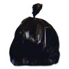 Linear Low-Density Can Liners, 56 Gal, 1.5 Mil, 51" x 48", Black, Flat Pack, 100/Carton