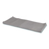 Linear Low-Density Can Liners, 45 Gal, 1.1 Mil, 40" x 46", Gray, Flat Pack, 125/Carton