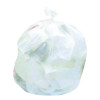 High-Density Waste Can Liners, 33 Gal, 9 Mic, 33" x 40", Natural, Roll, 25 Bags/Roll, 20 Rolls/Carton