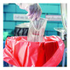Healthcare Biohazard Printed Low-Density Can Liners, Infectious Waste, 44 Gal, 3.2 Mil, 37" x 50", Red, Flat Pack, 75/Carton