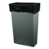 High-Density Waste Can Liners, 33 Gal, 16 Mic, 33 x 40, Black, Roll, 250/Carton