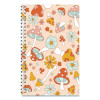 Recycled Non-Dated Monthly/Weekly Planner, Mushrooms, Multicolor Cover, Undated