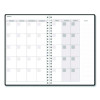 Recycled Non-Dated Monthly/Weekly Planner, Abstract Faces, Black/White Cover, Undated