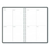 Recycled Non-Dated Monthly/Weekly Planner, Cherry Blossoms, Black/White Cover, Undated