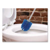 Toilet Bowl Brush And Caddy, Blue/Gray