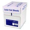Punched Laser Cut Sheets, 92 Bright, Side: 5-Hole, 20 Lb Bond Weight, 8.5 x 11, White, 500 Sheets/Ream, 5 Reams/Carton