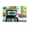 12-Cup Programmable Coffee Maker, Black/Stainless Steel