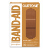 Ourtone Adhesive Bandages, Br45, 2.25 x 0.63; 3 x 0.75; 3 x 1, Light Brown, 30/Pack