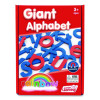 Rainbow Giant Alphabet, Lowercase Letters, +/- 3" Tall, Blue Consonants, Red Vowels, 26 Pieces