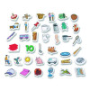 Rainbow Cvc Objects, +/- 1.6" Tall, Assorted Objects And Object Colors, White Background, 40 Pieces
