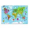 Cardboard Giant World Map Suitcase Puzzle, Grades 2 To 7, 300 Pieces