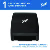 Slimroll Electronic Towel Dispenser, 12.35 x 7.25 x 11.8, Black