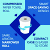 Universal 100% Recycled Fiber Hard Roll Paper Towels, 1-Ply, 8" x 800 Ft, White, 6 Rolls/Carton