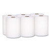 Universal 100% Recycled Fiber Hard Roll Paper Towels, 1-Ply, 8" x 800 Ft, White, 6 Rolls/Carton