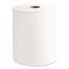 Universal 100% Recycled Fiber Hard Roll Paper Towels, 1-Ply, 8" x 800 Ft, White, 6 Rolls/Carton