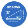 Anti-Glare Reversible Privacy Screen For 23" Widescreen Flat Panel Monitor, 16:9 Aspect Ratio