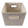 Storage Tote, Medium, 7.5" X 10.8" X 13", Tan