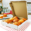 Corrugated Pizza Boxes, 12 x 12 x 1.97, White/Brown, 50/Carton