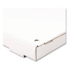 Corrugated Pizza Boxes, 12 x 12 x 1.97, White/Brown, 50/Carton