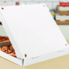 Corrugated Pizza Boxes, 16 x 16 x 1.97, White/Brown, 50/Carton