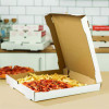 Corrugated Pizza Boxes, 16 x 16 x 1.97, White/Brown, 50/Carton