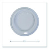 Hot Beverage Paper Cup Lids 10 Oz, Fits Flavia 10 Oz Paper Cup, White, 100/Sleeve, 10 Sleeves/Carton