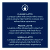 Latte Merchandiser Kit, Classic/Mocha/Vanilla Freshpacks, 54/Carton