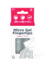 Micro-Gel Fingertips, Small, Medium, Large, X-Large, Clear, 12/Pack