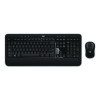 Advanced Wireless Mouse And Keyboard Combo, 2.4 Ghz Frequency, 33 Ft Wireless Range, Black