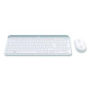 Mk470 Slim Wireless Keyboard And Mouse Combo, 2.4 Ghz/33 Ft Wireless Range, Off-White