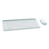 Mk470 Slim Wireless Keyboard And Mouse Combo, 2.4 Ghz/33 Ft Wireless Range, Off-White