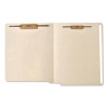 Full Pocket End Tab Fastener Folders, Straight Tab, 2 Fasteners, Letter Size, Manila, 50/Box