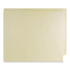 Full Pocket End Tab Fastener Folders, Straight Tab, 2 Fasteners, Letter Size, Manila, 50/Box