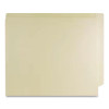 Heavy-Duty End Tab Fastener Folder, Straight Tab, Expands 0.75", 2 Fasteners, Letter Size, Manila, 50/Box