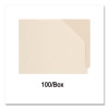 File Pocket, End Tab, Letter Size, Manila, 100/Box