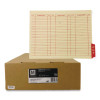 End Tab Out Cards, 12.25 x 9.5, Manila/Red, 100/Box