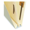 Heavy-Duty End Tab Classification Folders, Straight Tab, Expands 2", 1 Divider, 4 Fasteners, Letter Size, Manila, 25/Box