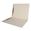 Heavy-Duty Top Tab Fastener Folders, Straight Tab, Expands 0.75", 2 Fasteners, Letter Size, Manila, 50/Box