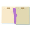 Heavy-Duty Top Tab Fastener Folders, 1/3-Cut Tab: Assorted, Expands 0.75", 2 Fasteners, Letter Size, Manila, 50/Box