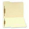 Heavy-Duty Top Tab Fastener Folders, 1/3-Cut Tab: Assorted, Expands 0.75", 2 Fasteners, Letter Size, Manila, 50/Box